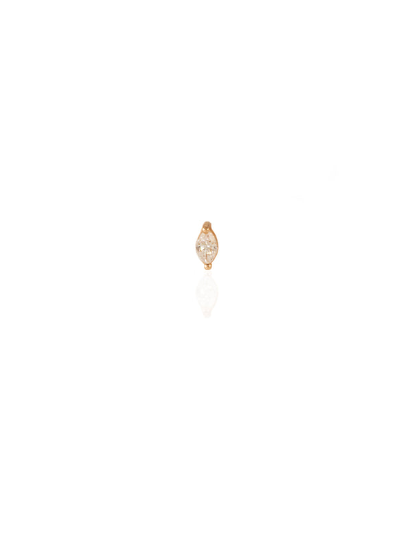 Gold Marquise Diamond Earring