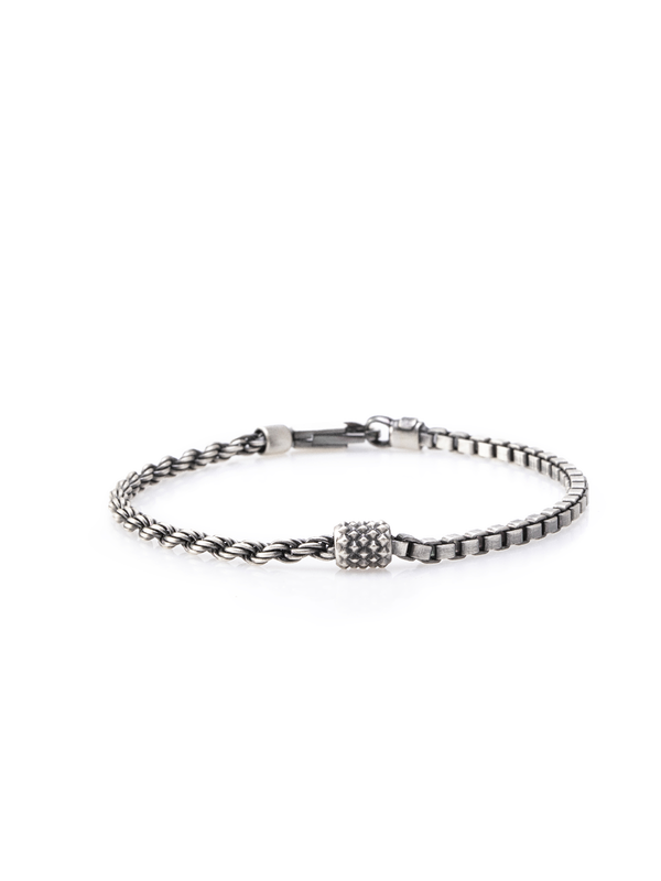 Braided Chain Bracelet Silver