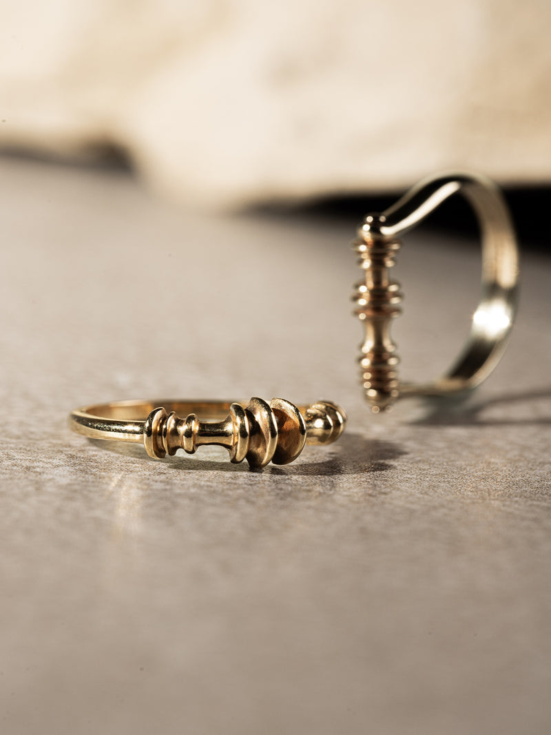 Soundwave Small Gold Ring