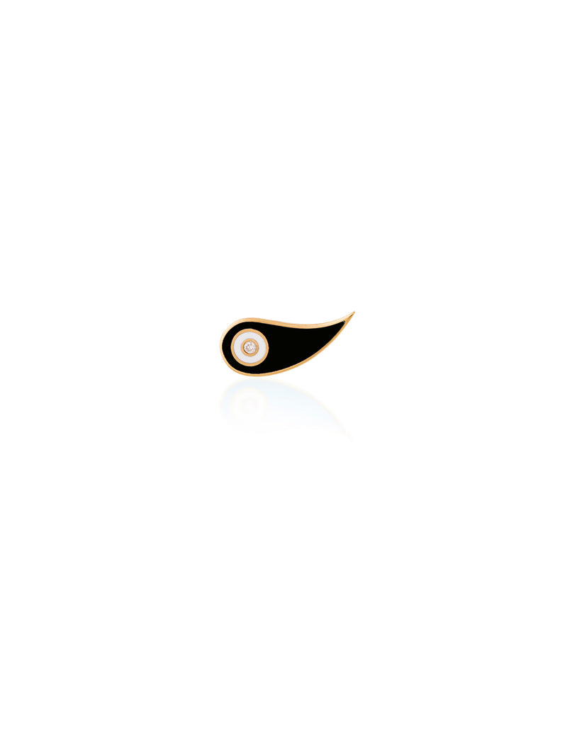 Aura Enamel Wing Single Earring
