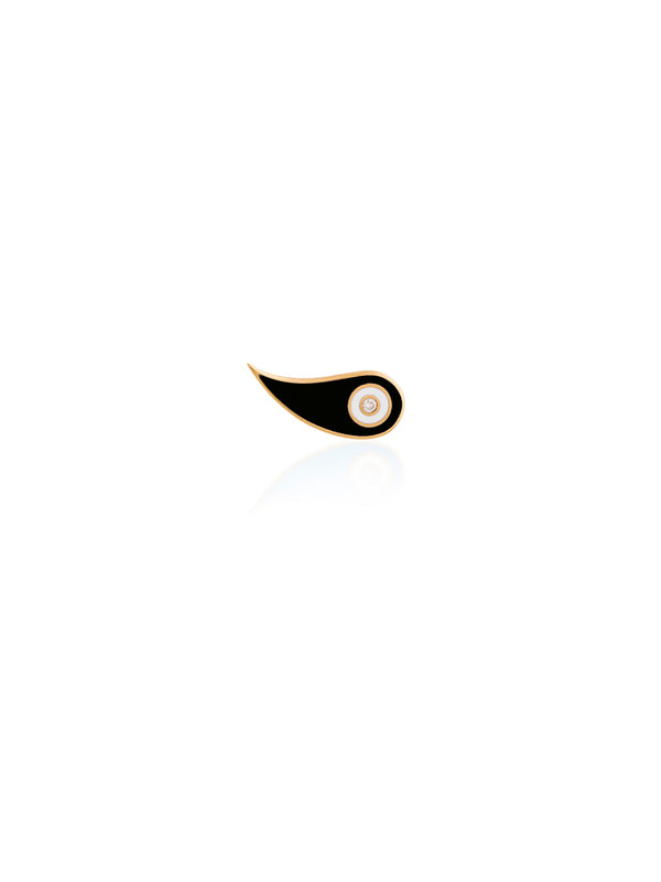 Aura Enamel Wing Single Earring