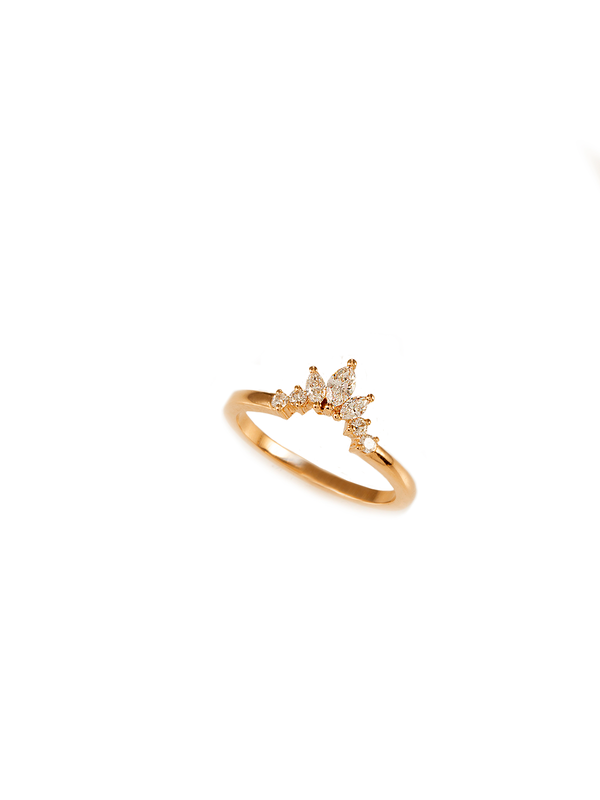Gold Marquise Diamond Ring