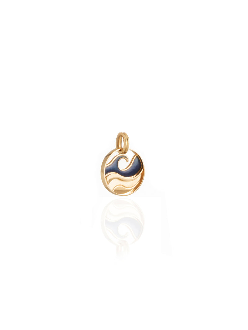 Water Element Gold Charm