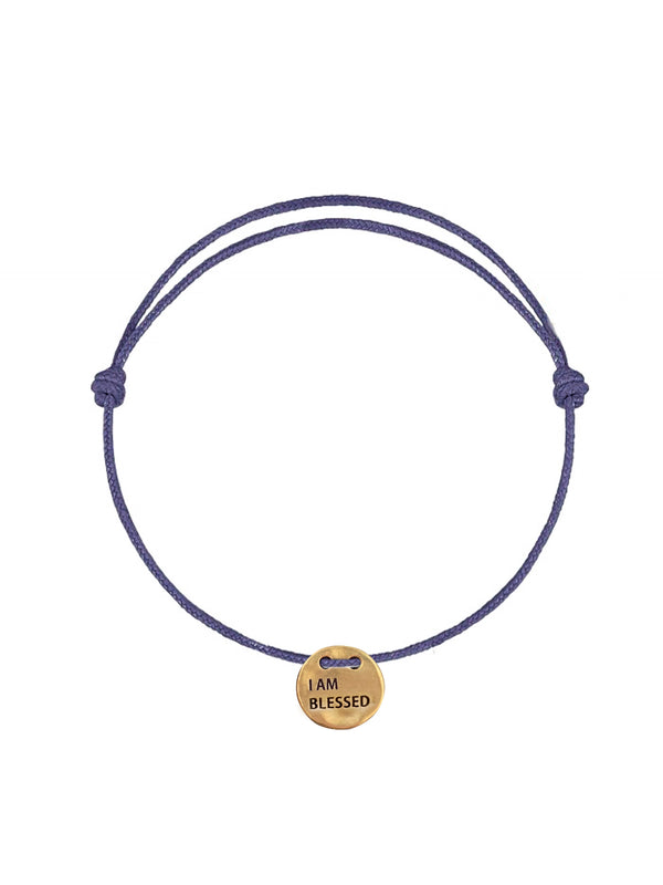 I am Blessed Coin Rope Bracelet