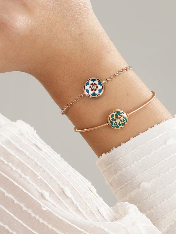 Seed of Life Chopard Chain Gold Bracelet