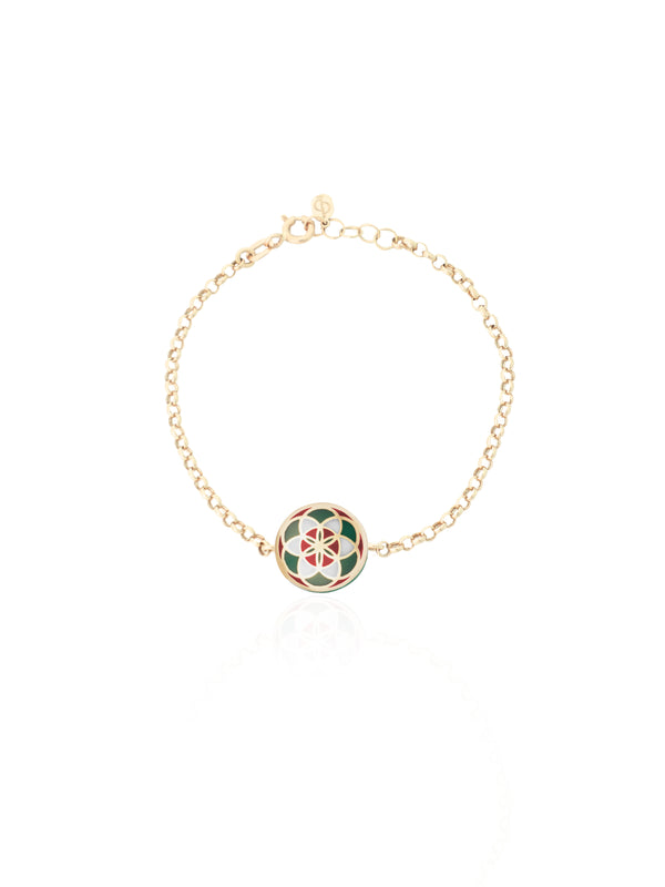 Seed of Life Chopard Chain Gold Bracelet