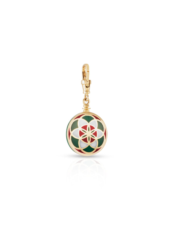 Large Seed of Life Gold Charm