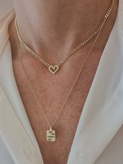 Vintage Unfinished Rectangle Gold Charm