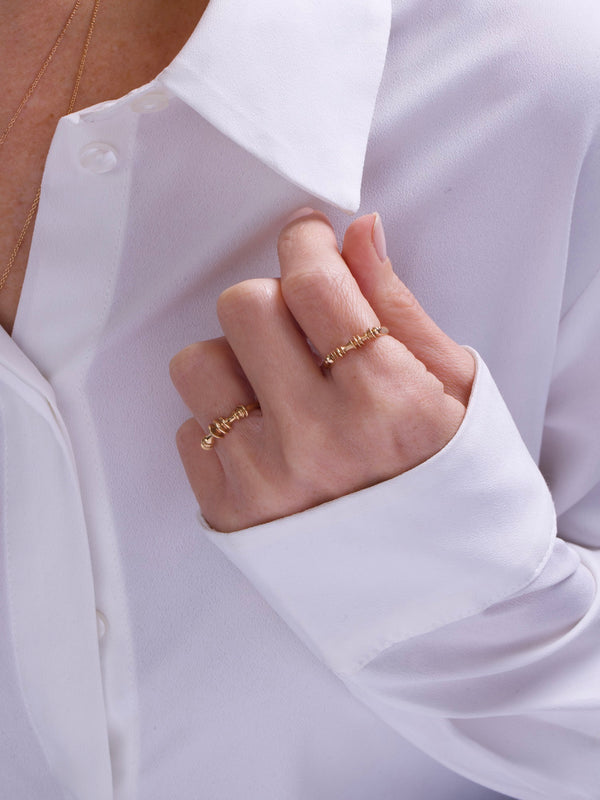 Soundwave Small Gold Ring