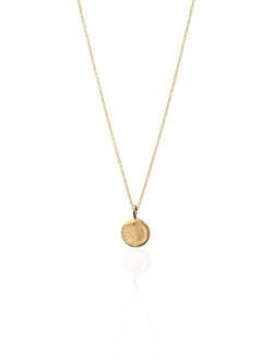 Vintage Unfinished Circular Gold Necklace
