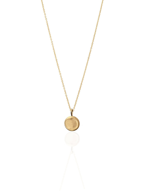 Vintage Unfinished Circular Gold Necklace