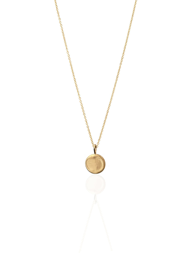 Vintage Unfinished Circular Gold Necklace