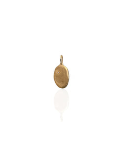 Vintage Unfinished Oval Gold Charm