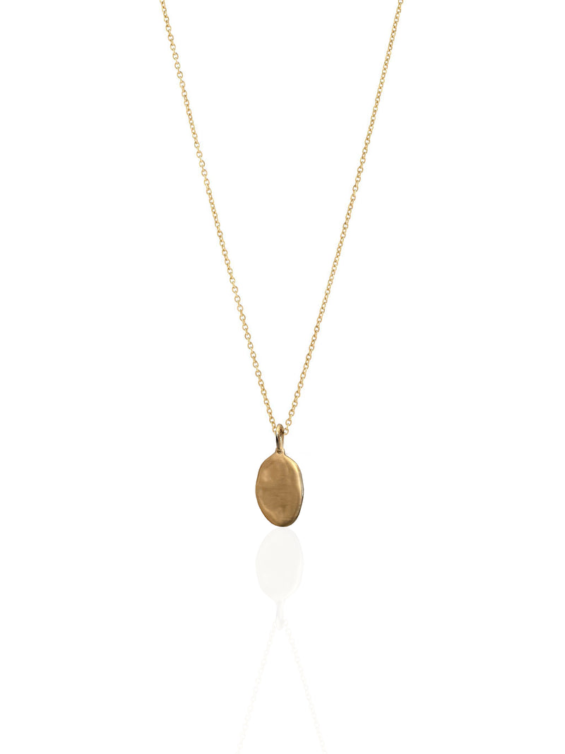 Vintage Unfinished Oval Gold Necklace