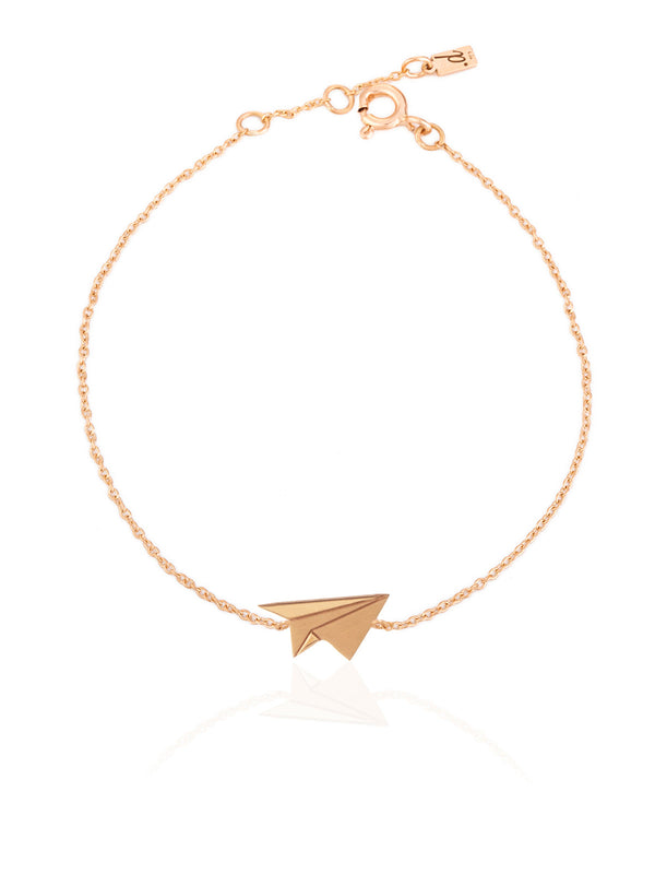 Paper Plane Gold Bracelet