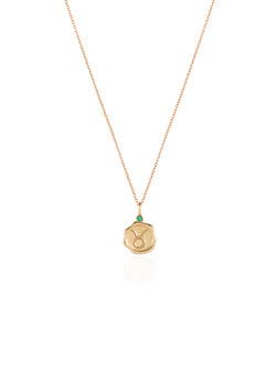 Taurus Sign Gold Necklace