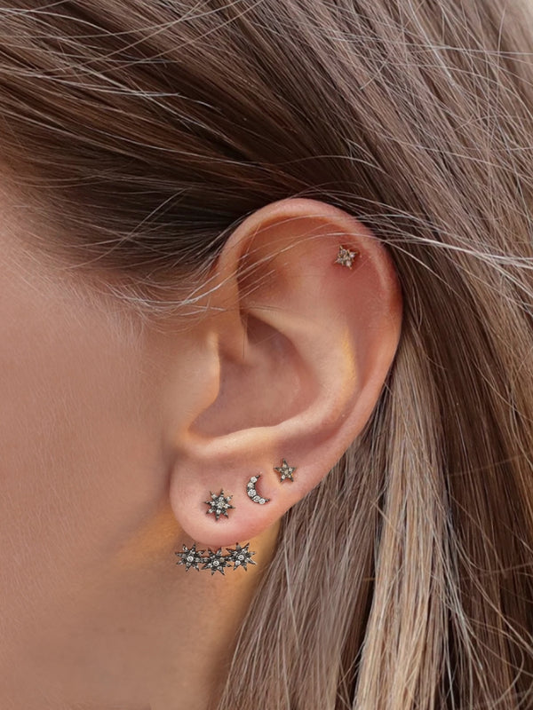 Shooting Star with Extension Single Earring