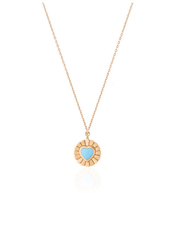 Small Queen of Hearts Gold Necklace