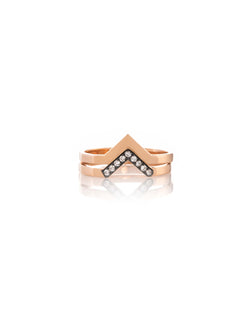 Diamond Double Helios Ring