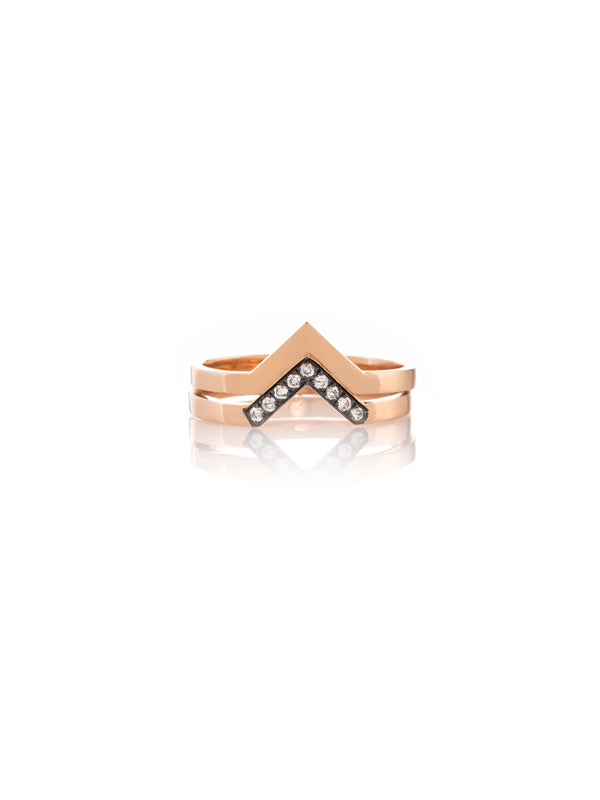 Diamond Double Helios Ring