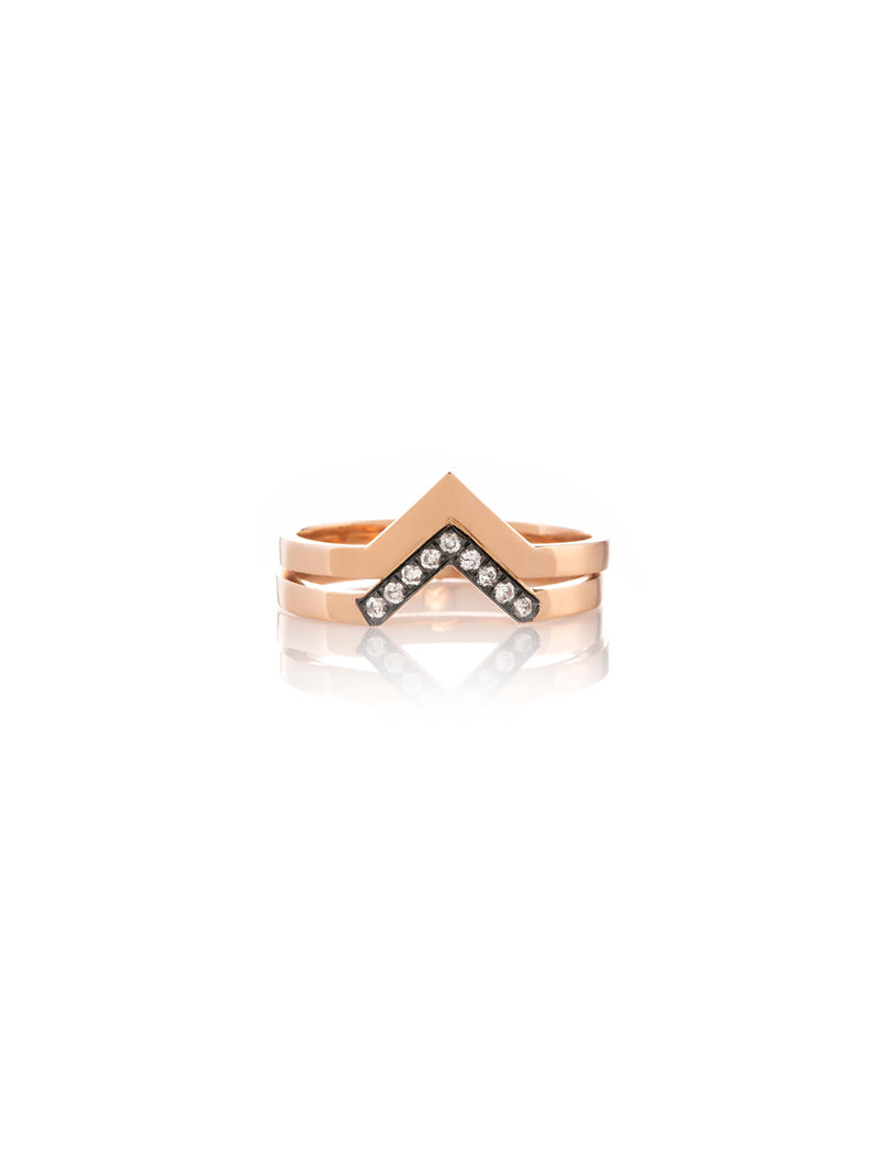 Diamond Double Helios Ring