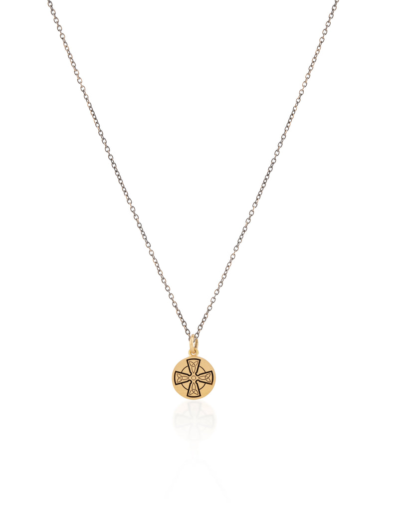 Celtic Cross on Gold Chain