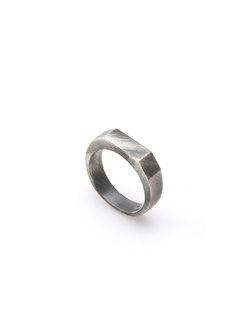 Hex Ring Silver