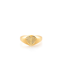 Large Folding Heart Ring