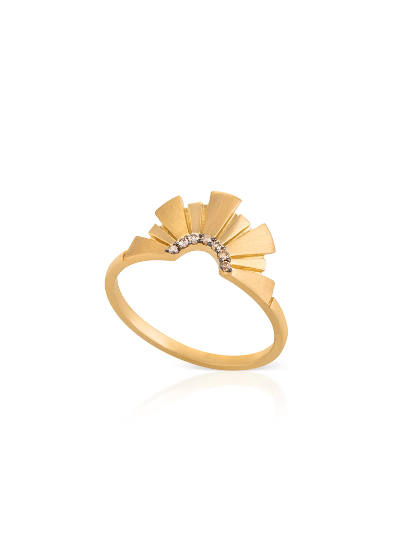 Rays of Hope Gold Ring