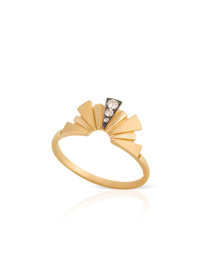 Rays of Hope Gold Ring