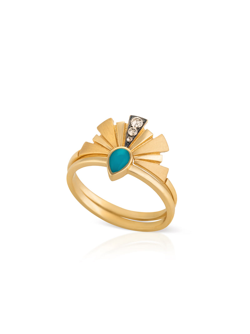 Rays of Hope Gold Ring