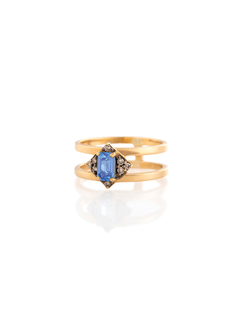 Gold Diamonds Stone Artemis Ring