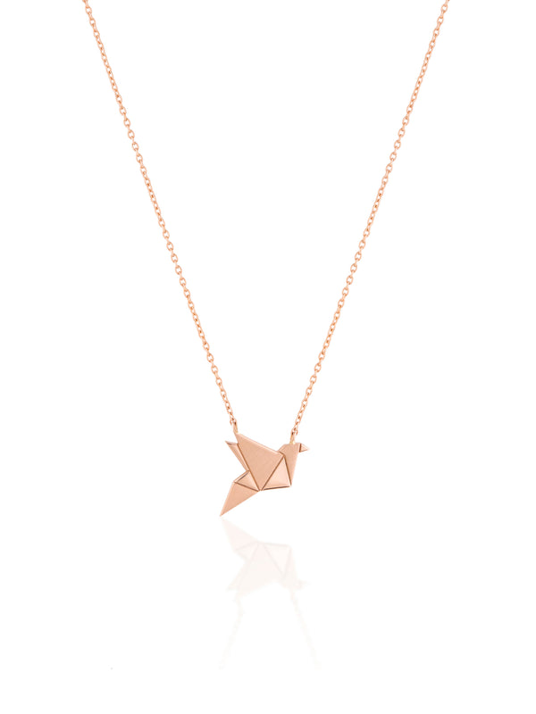 Humming Bird Gold Necklace