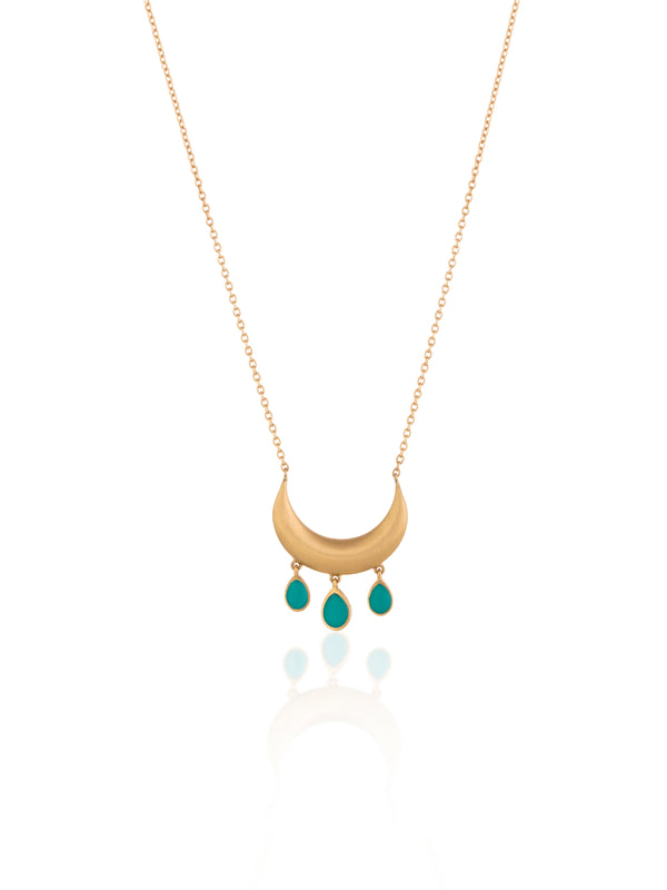 Gold Turquoise Blessing Necklace