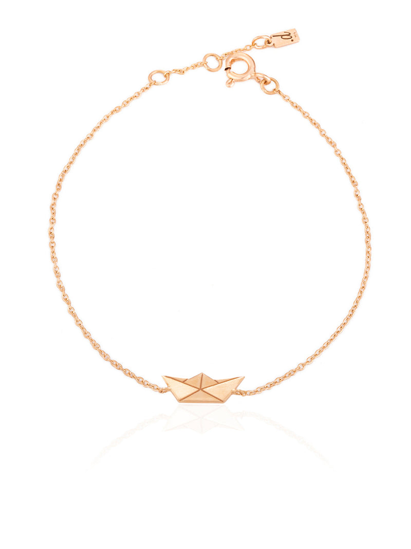 Paper Boat Gold Bracelet