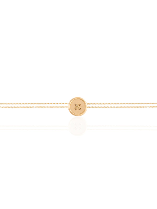 Gold Button Bracelet