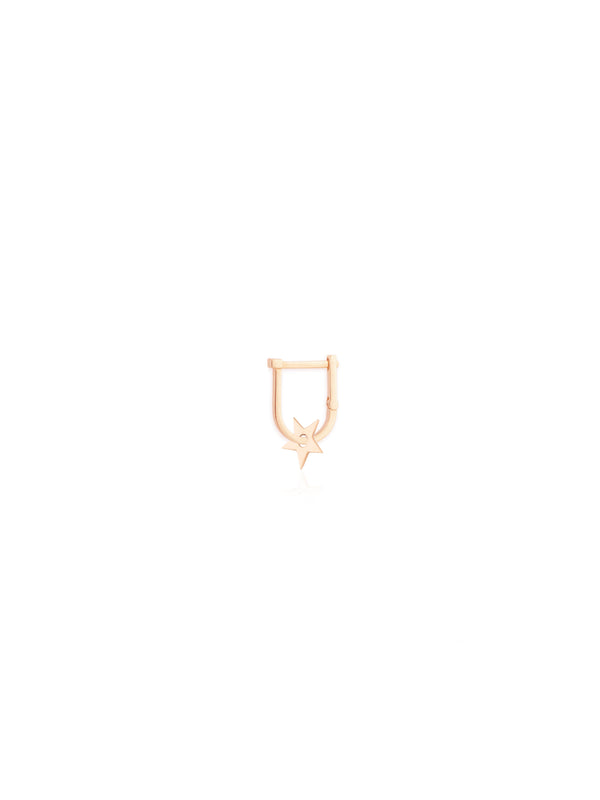 Star Hoop Charm - Gold