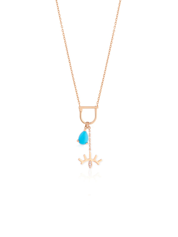 Evil Eye Charm - Gold Diamond