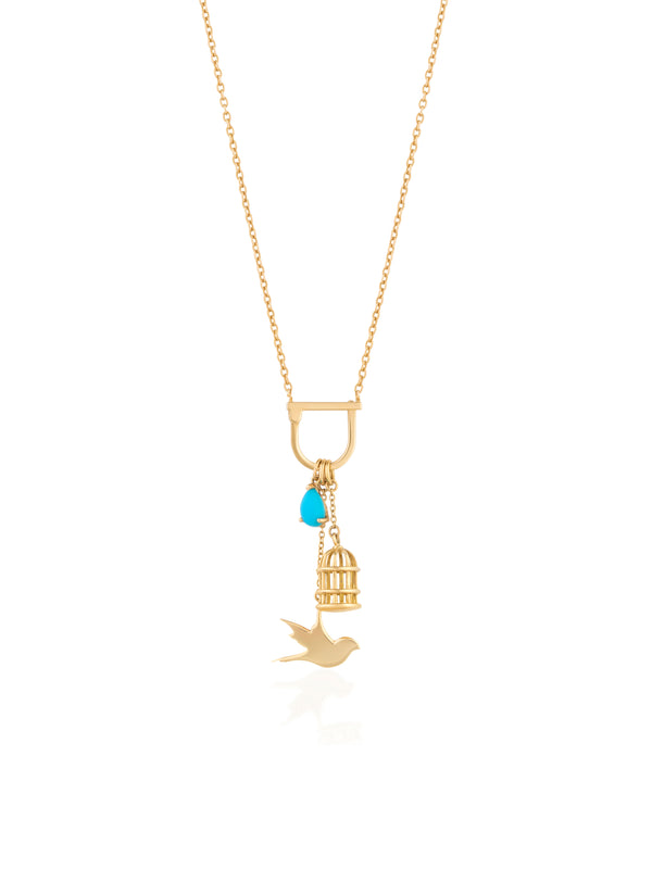Bird Charm - Gold