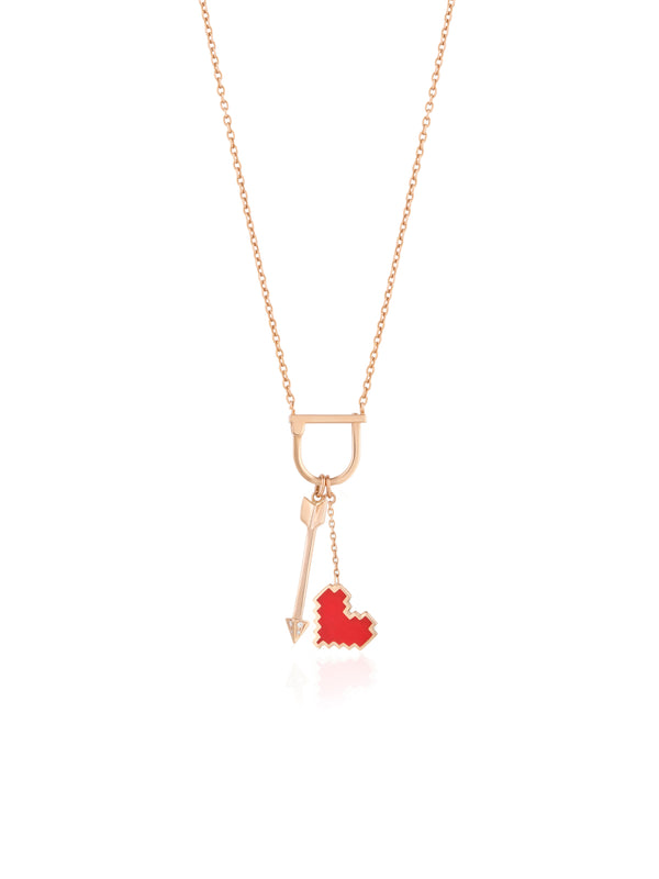 Arrow Charm - Gold Diamond