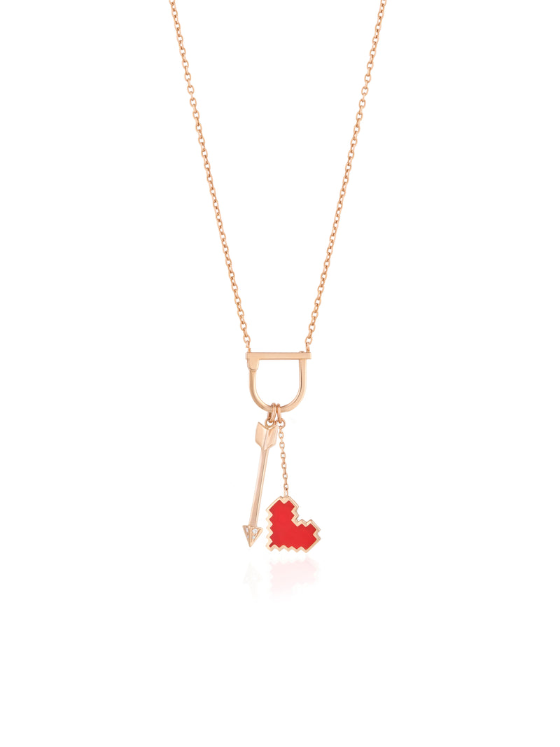 Arrow Charm - Gold Diamond