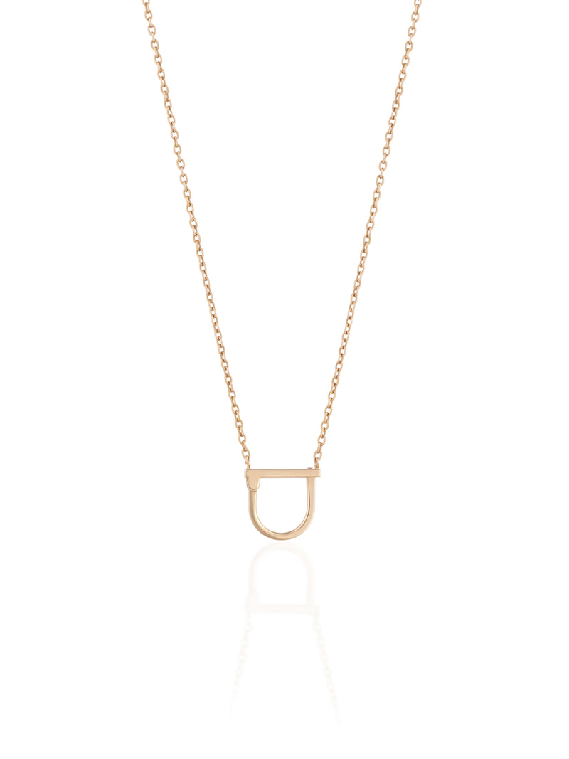 Charm Lock Necklace - Gold