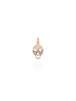 Skull Charm - Gold Diamond