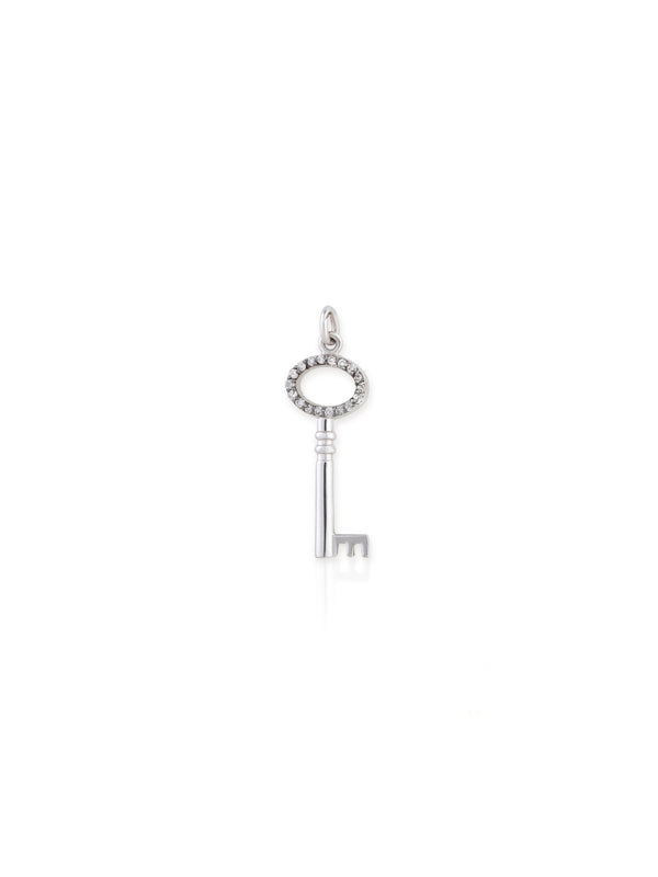 Key Charm - Gold Diamond