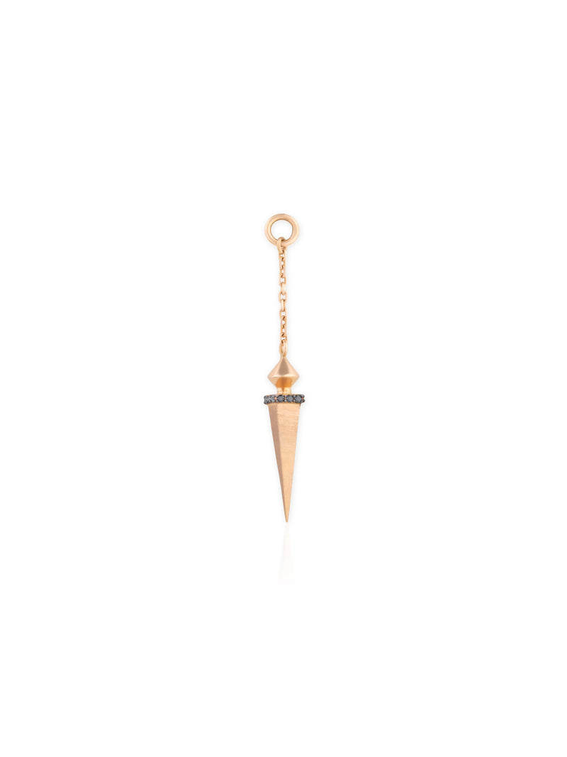 Spear Charm - Gold Diamond