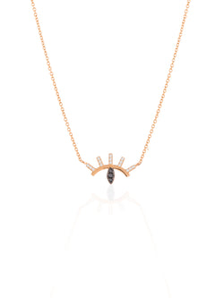 Medium Evil Eye Gold Necklace