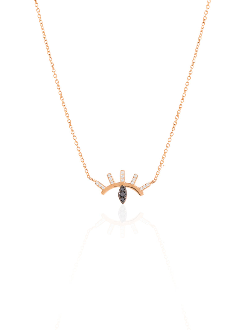 Medium Evil Eye Gold Necklace