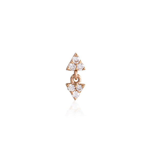 garnl　Triangle Pierce Aurora triangle piercing – Lastud.Jewels