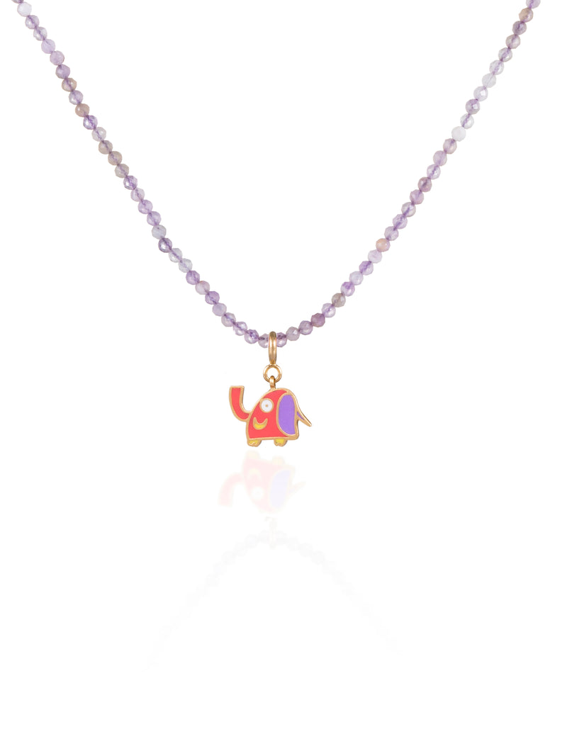 Happy Elephant Beaded Choker