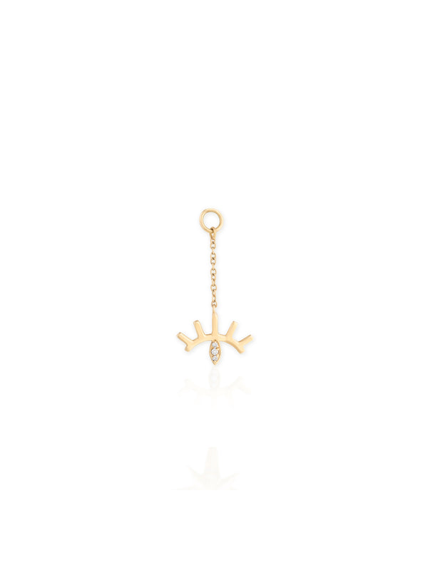 Evil Eye Charm - Gold Diamond